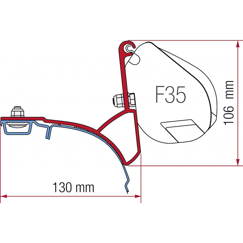 FIAMMA Kit FIAMMA passend für VW T5 für Markisenadapter F35