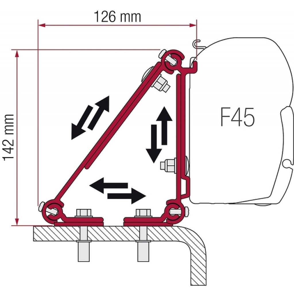 FIAMMA Adapterkit FIAMMA Multi passend für Renault Master 98