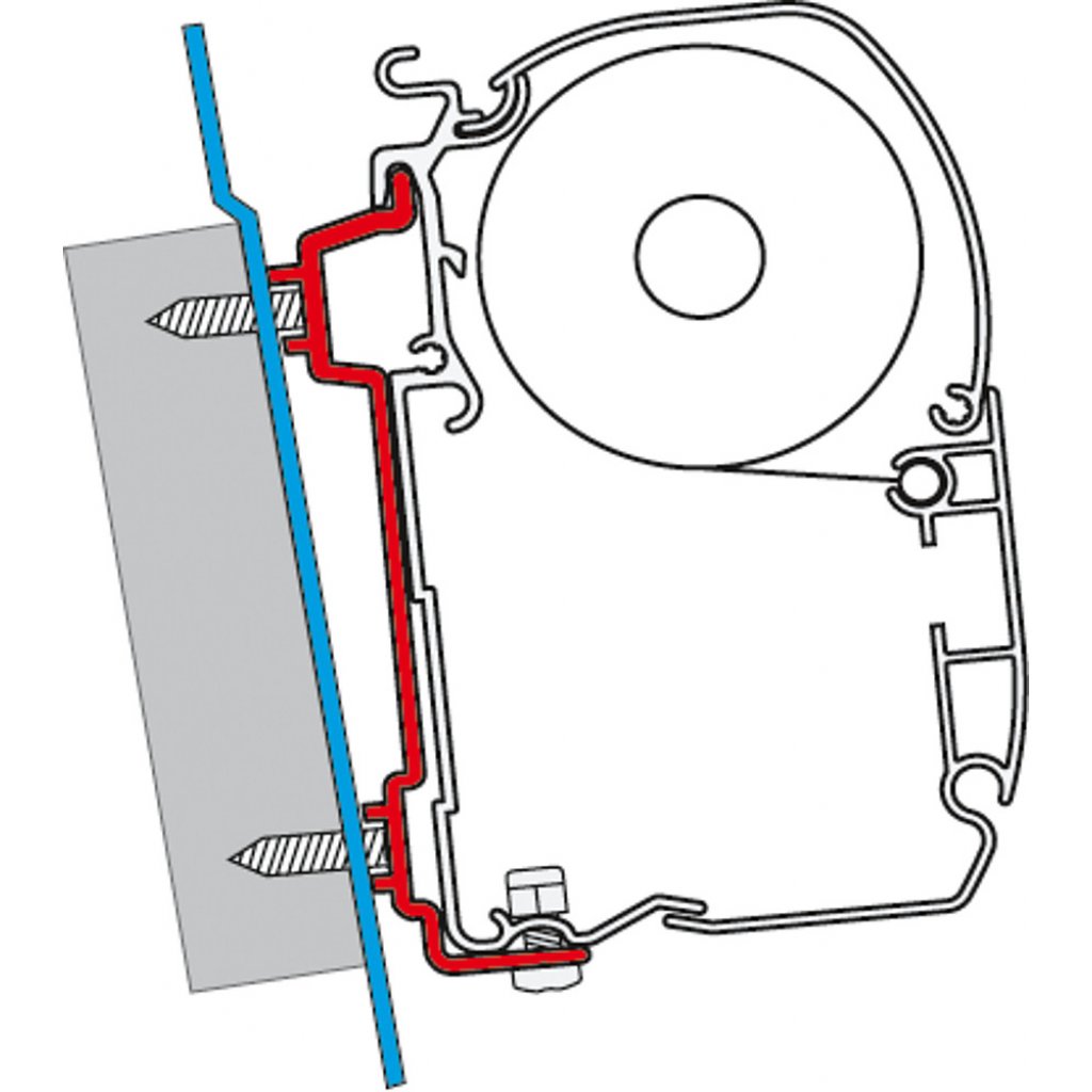 FIAMMA Adapterkit 2-tlg FIAMMA F45S/ F45L passend für Ford Transit High Roof