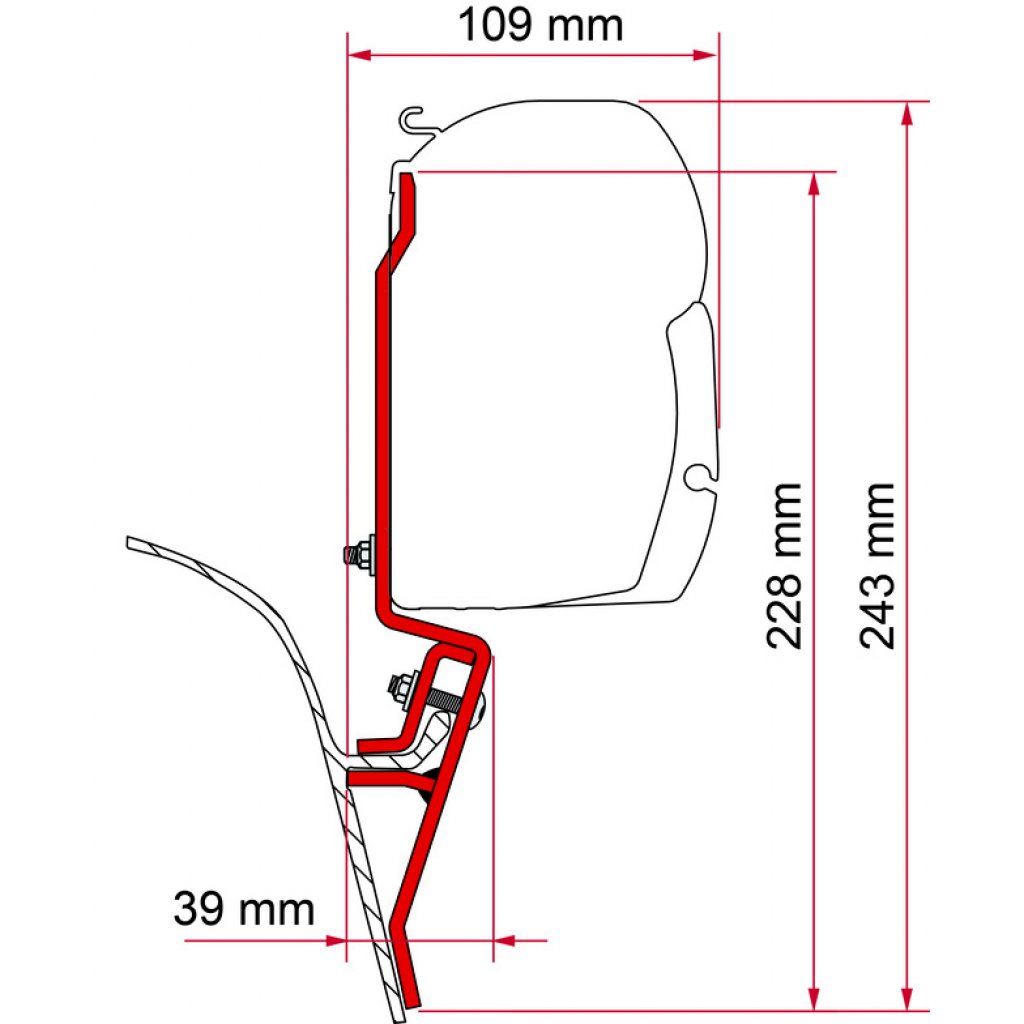 FIAMMA Halterung FIAMMA passend für VW T3