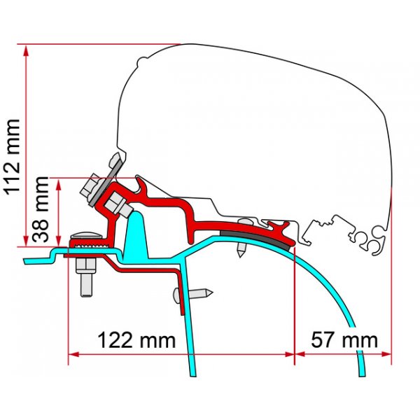 FIAMMA Adapter Kit Renault Master H2