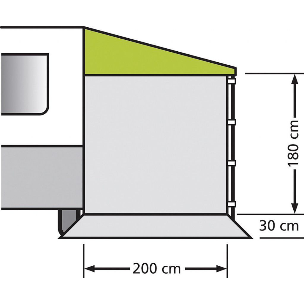 Eurotrail Seitenwand für Sonnendach Universal