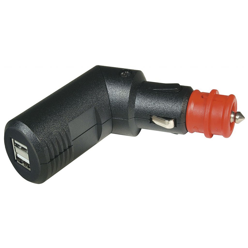 PRO CAR Ladestecker Doppel USB Pro Car winkelbar 12 - 24 V DC / 5 V DC