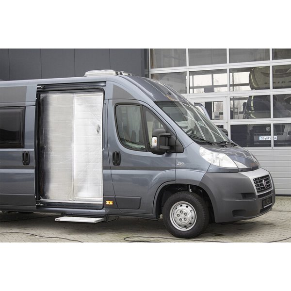 HINDERMANN Thermovorhang HINDERMANN passend für Fiat Ducato 250 ab 2007 Gr. 2 Schiebetüre Fb. hellgrau