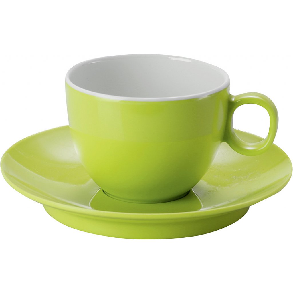 BRUNNER Espressotasse mit Untertasse Melamin BRUNNER Spectrum 100 ml Farbe lime green