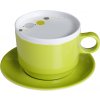 BRUNNER Tasse Melamin Brunner mit Untertasse und Deckel Fb. Space