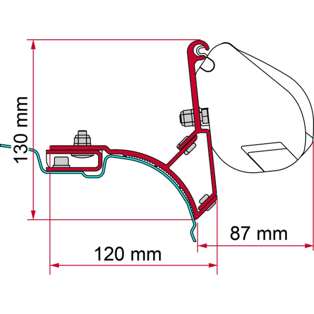 FIAMMA Kit FIAMMA passend für VW T5/ T6 Multivan Transporter