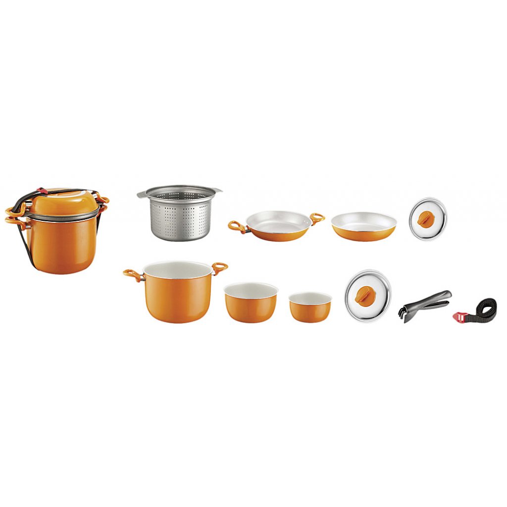 BRUNNER Topfset Alu BRUNNER Mandarina orange 10-tlg.