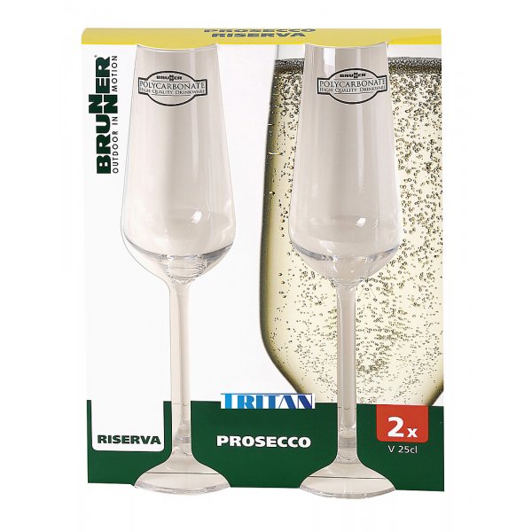 BRUNNER Prosecco Glas BRUNNER Riserva 2er-Set