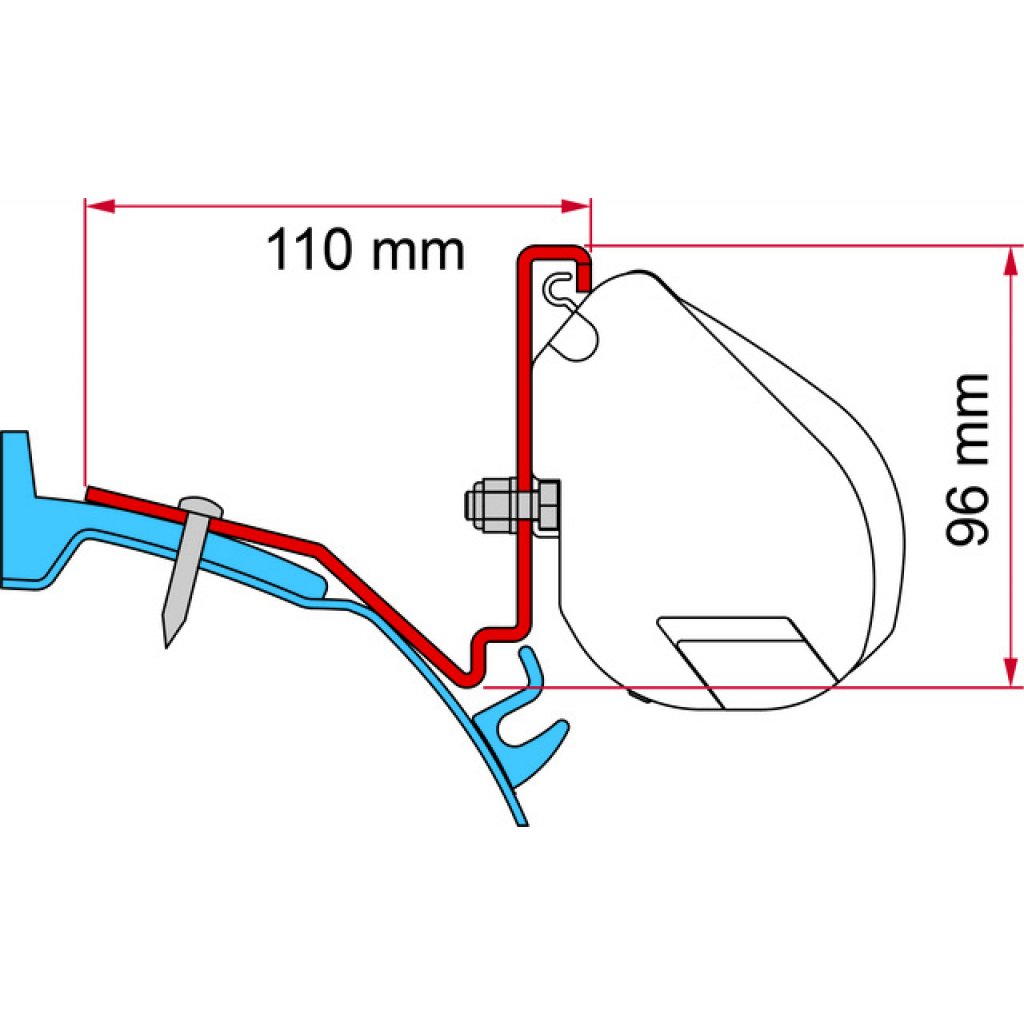 FIAMMA Adapter FIAMMA Ford Custom Capland / Capfun