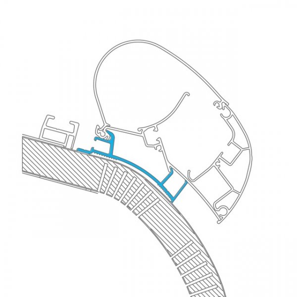 DOMETIC Adapter für 550 cm Markise passend für Carthago