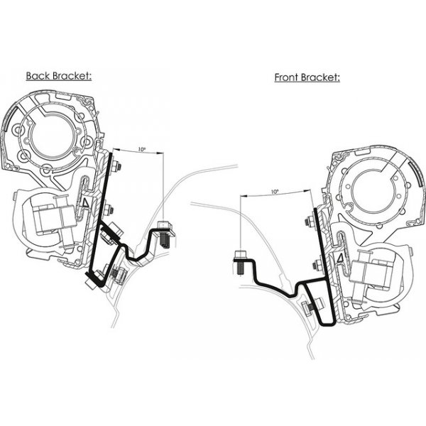 DOMETIC Adapter passend für VW T5 California 3-tlg.