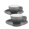 gimex Espresso Set Melamin gimex Solid Line Granite 4 tlg. bestehend aus 2 Tassen