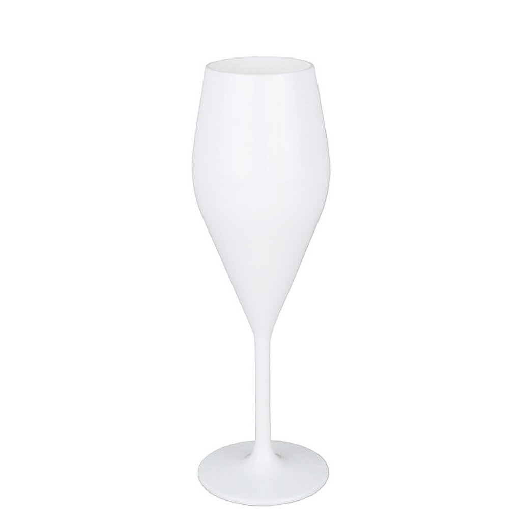 gimex Champagnerglas gimex Eleganza 2er-Set Fb. weiß 230 ml