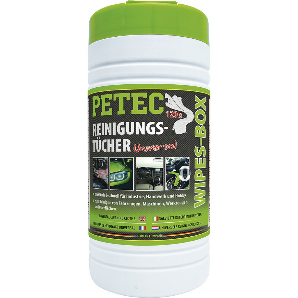 PETEC Reinigungstücher Petec Wipes-Box Inhalt 120 Tücher