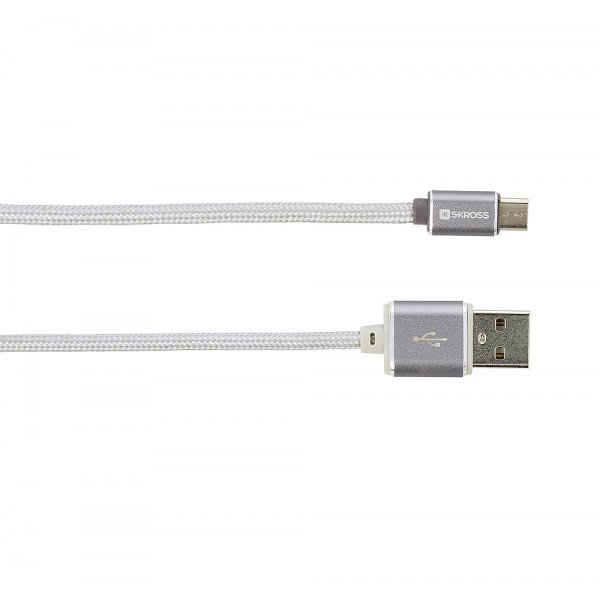 SKROSS Ladekabel Skross USB zu Micro USB Steel Line