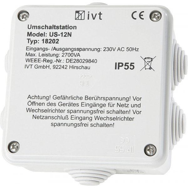 IVT Umschaltstation IVT US-12N automatische Netzumschaltung