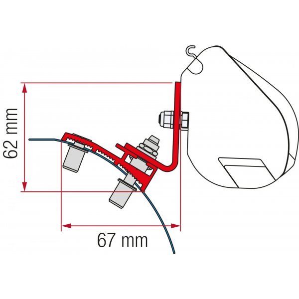 FIAMMA Adapterkit 2-tlg. FIAMMA passend für PSA F35 ab 2016