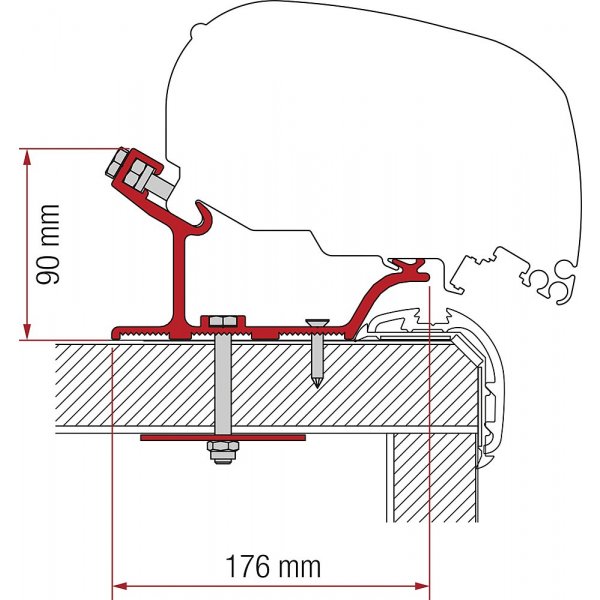 FIAMMA Adapter Carthago Malibu für F65 / F80