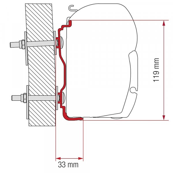 FIAMMA Adapter Hymer ab 2016 für F45 / F70