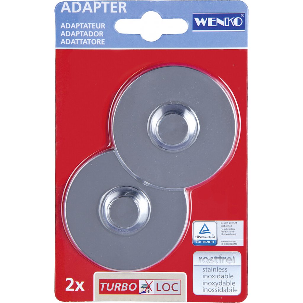 WENKO Adapter TURBO-LOC® WENKO Chrom