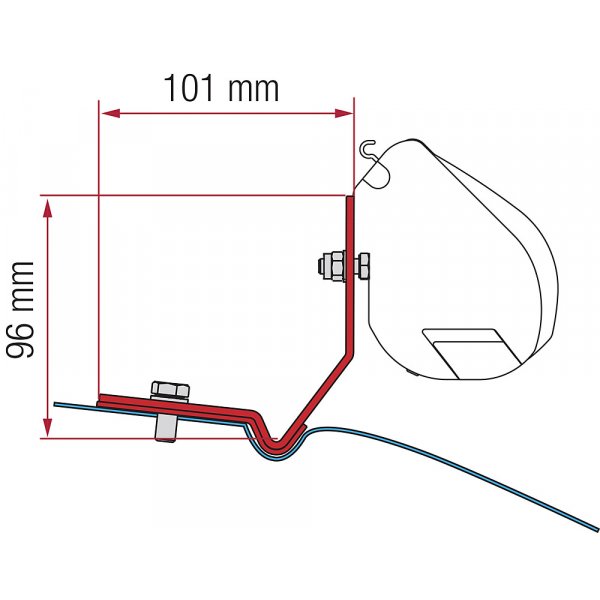 FIAMMA Adapterkit F35 VW Caddy