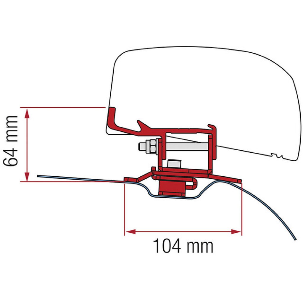 FIAMMA Adapter passend für FIAMMA F40 PSA ab 2014