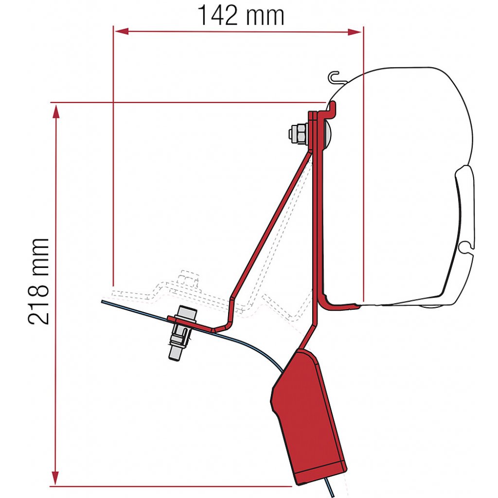 FIAMMA Adapterkit FIAMMA F45 Ford Custom Nugget Lift Roof ab 2015