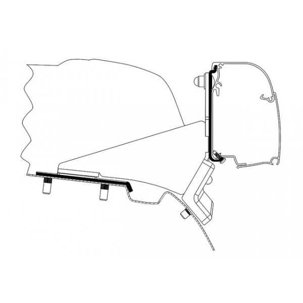 THULE Markisenadapter THULE Mercedes Benz Vito / V-Klasse SCA-Austelldach für Wandmarkis e Omnistor 4200 - 2-tlg.