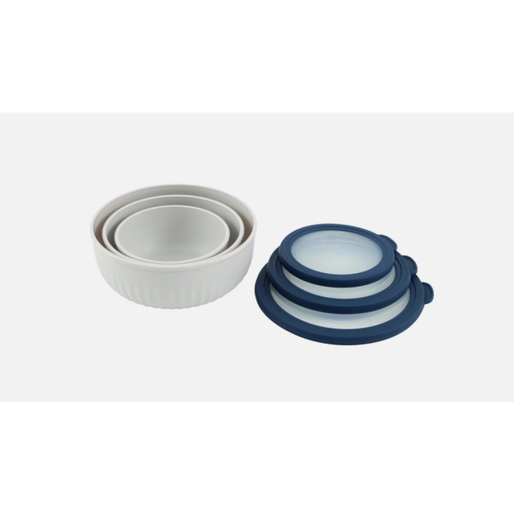 Outwell Schüssel Set Outwell Cookout mit Deckeln 6-tlg. Farbe beige / blau