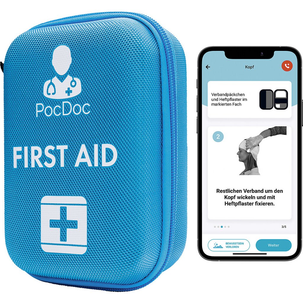 PocDoc Reise-Erste-Hilfe Set PocDoc Outdoor mit Erste-Hilfe App