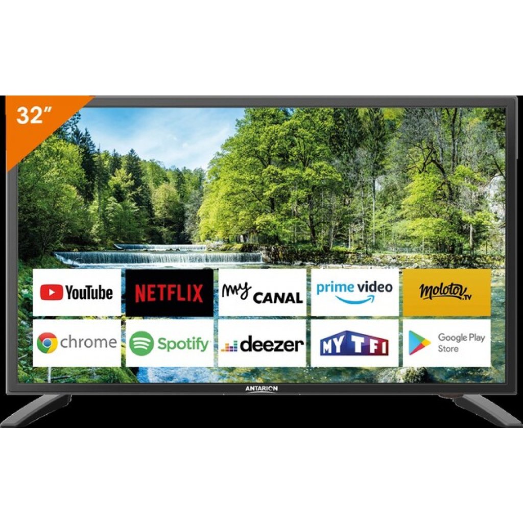 ANTARION Fernseher ANTARION TV 32 Smart DVBT2 DVBS2 Farbe schwarz