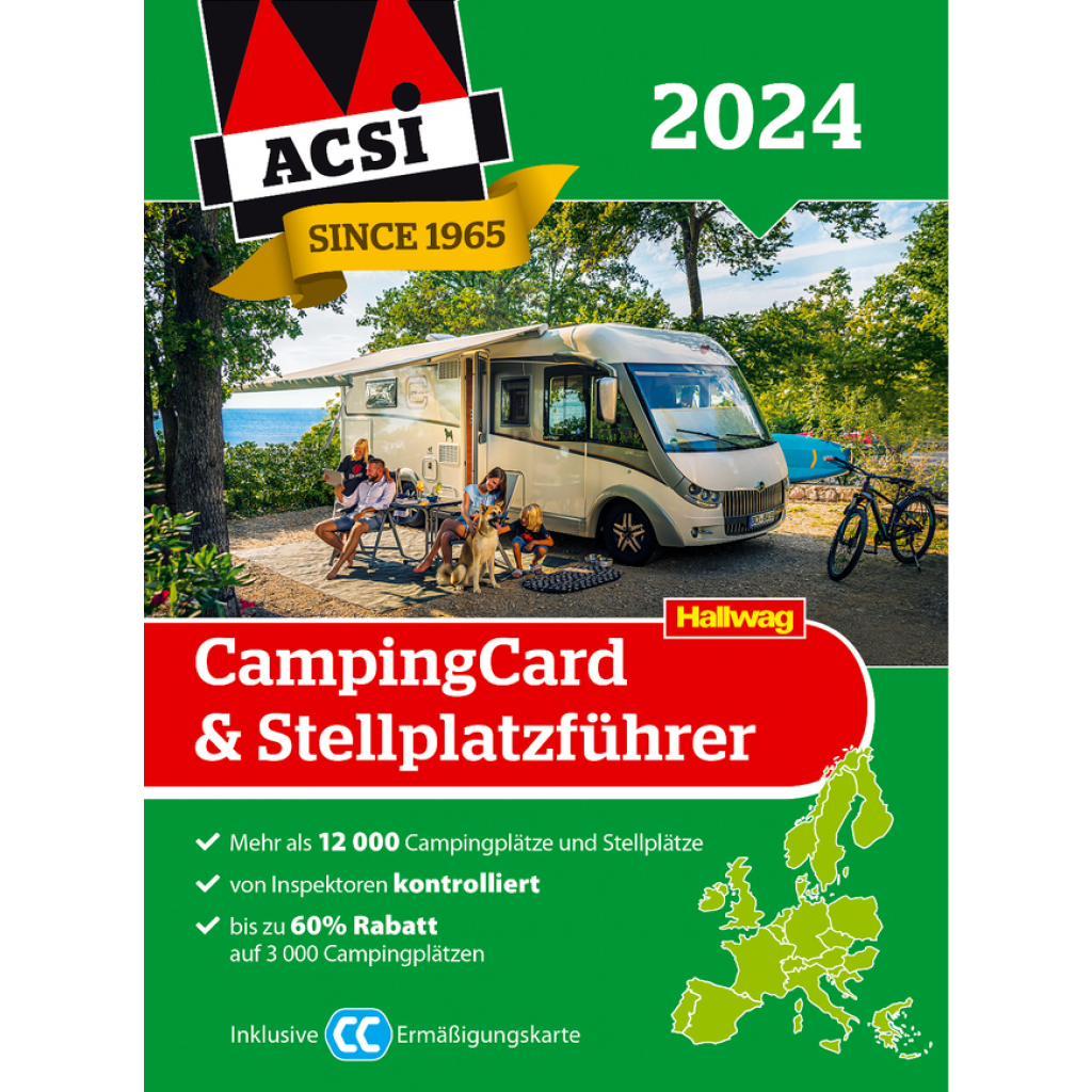 ACSI CampingCard & Stellplatzführer ACSI 2024