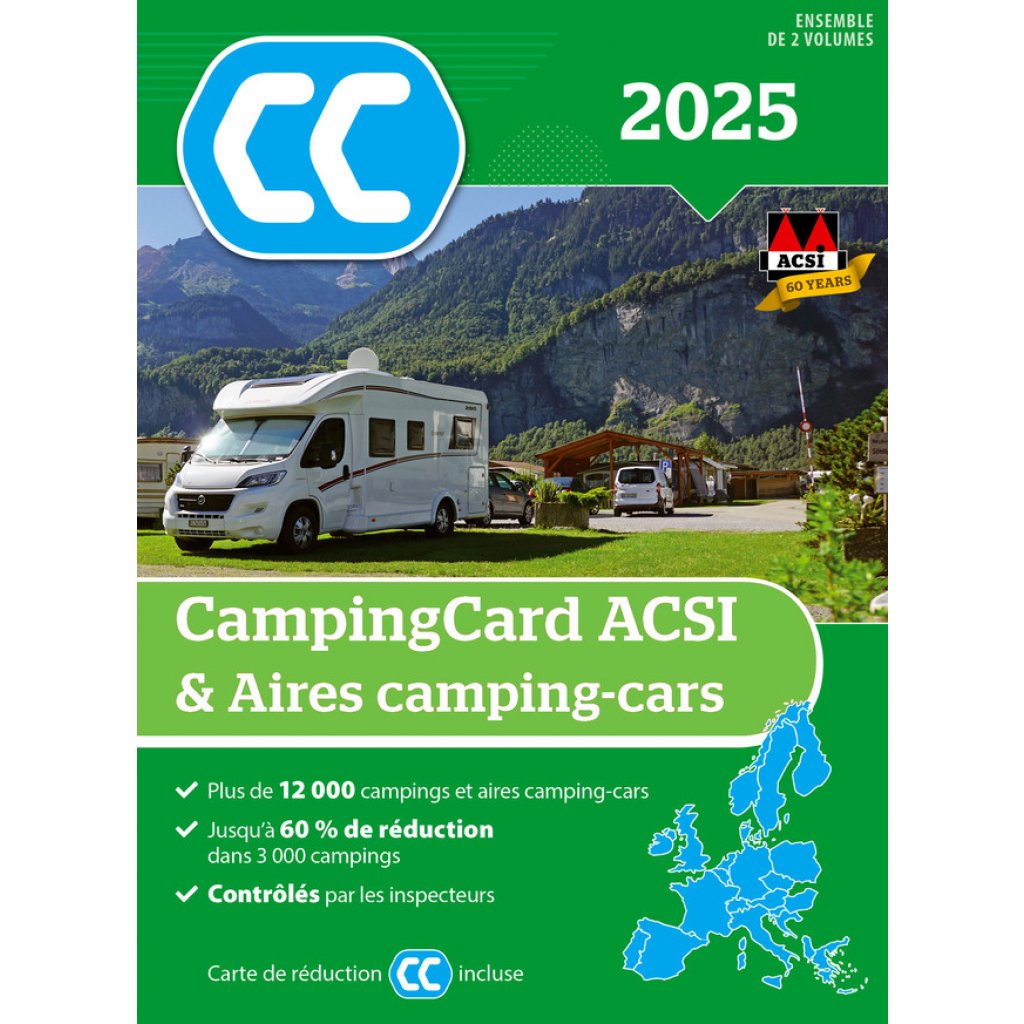 ACSI CampingCard & Aires camping-cars 2025