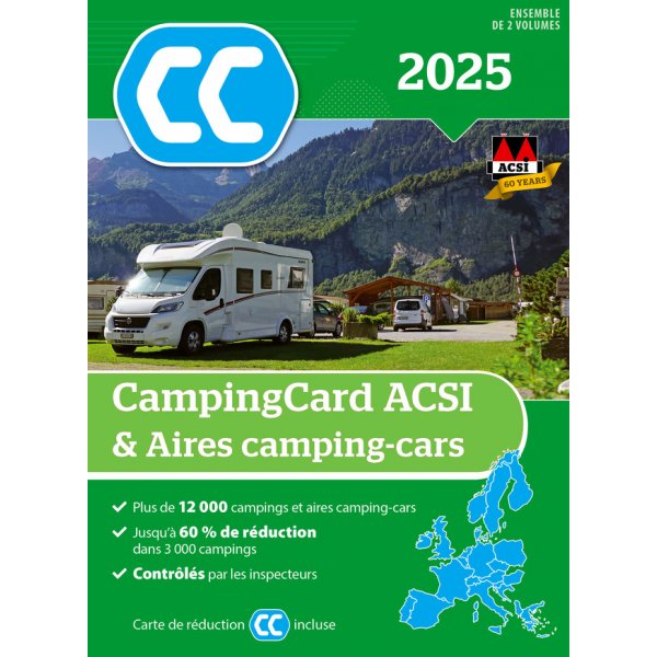 ACSI CampingCard & Aires camping-cars 2025