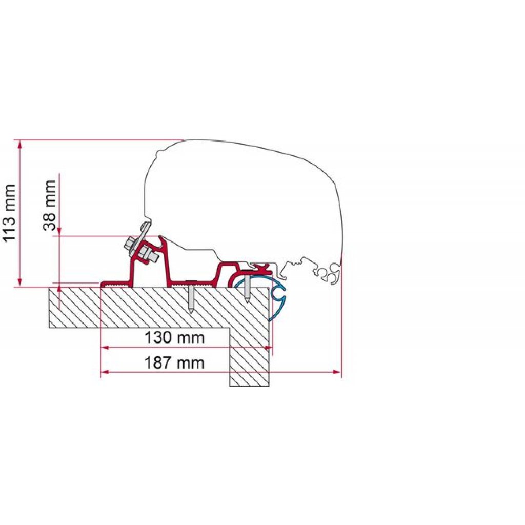 FIAMMA Markisenadapter Caravan Standard für F80s