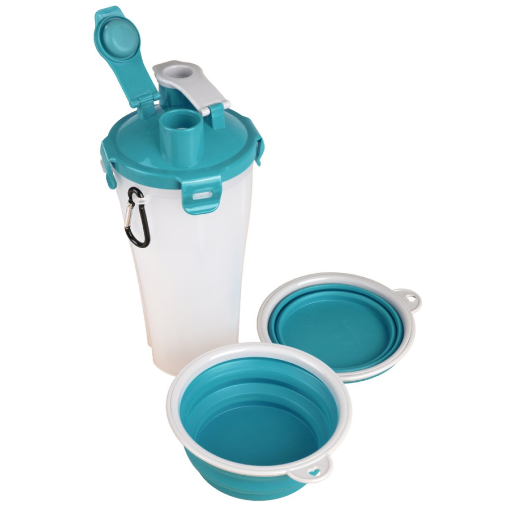 Flamingo 2in1 Reisebecher Trinka Flamingo für Wasser & Futter