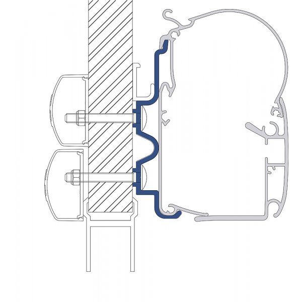 DOMETIC Adapterkit 4-tlg. DOMETIC PerfectWall 1100 + 1500 passend für Hymer Camp