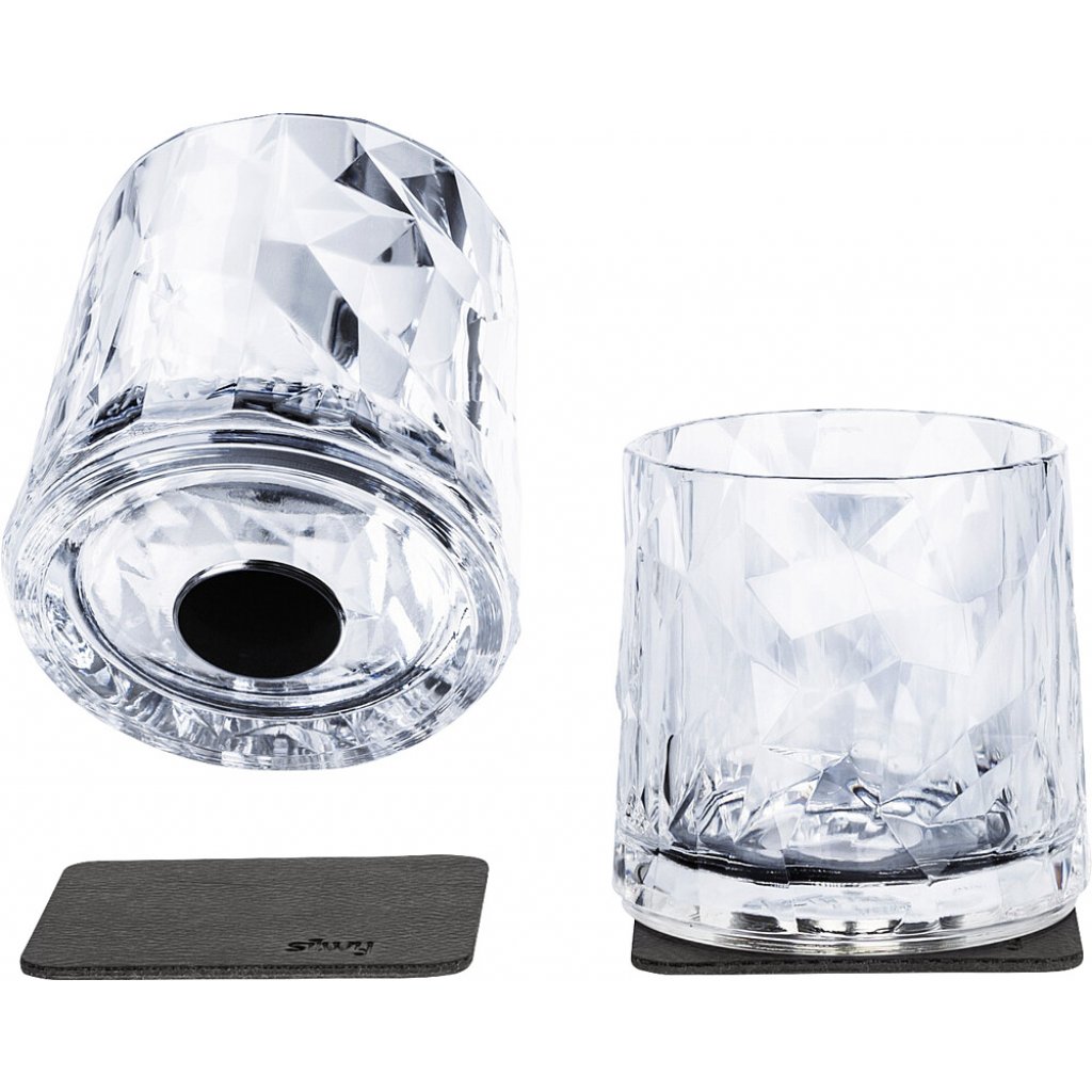 silwy Magnet-Kunststoffgläser silwy TUMBLER 2er-Set Hightech 250ml Fb. transparent