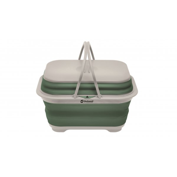 Outwell Waschbecken Outwell Collaps mit Griff und Deckel Farbe shadow green