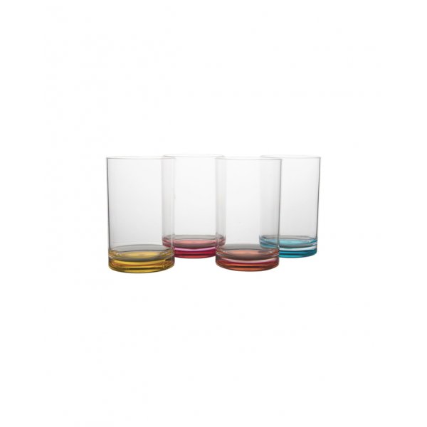 gimex Wasserglas Rainbow gimex 4er-Set