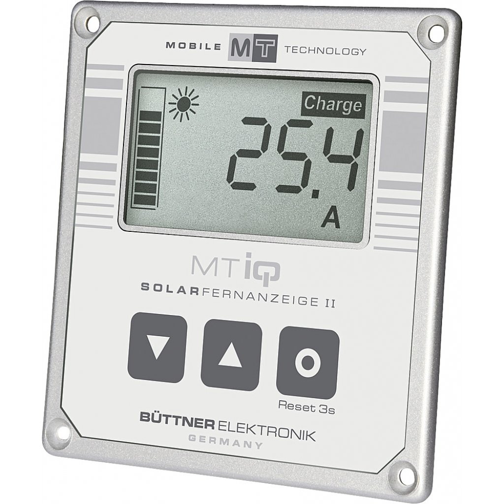 BÜTTNER DOMETIC Solar-Fernanzeige Büttner MT II für Solarregler Farbe silber