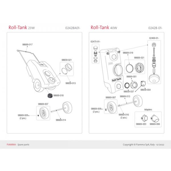 FIAMMA Adapter für Rolltank 40W